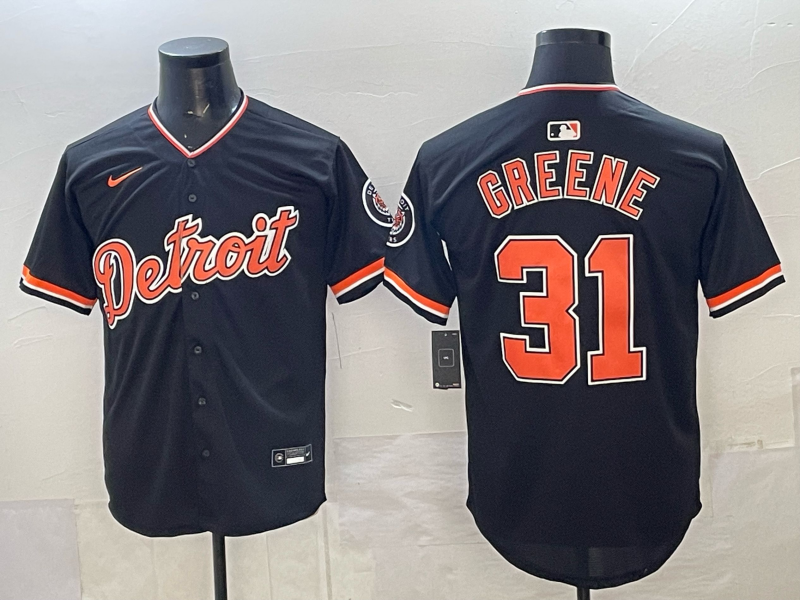 Men Detroit Tigers #31 Greene black Game Nike MLB Jersey 2026005